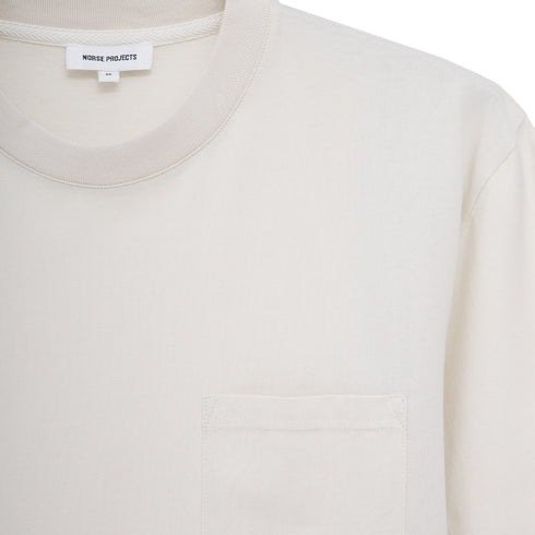 Norse Projects Johannes Organic Pocket T-Shirt Lucid White N01-0553 Degli Uberti